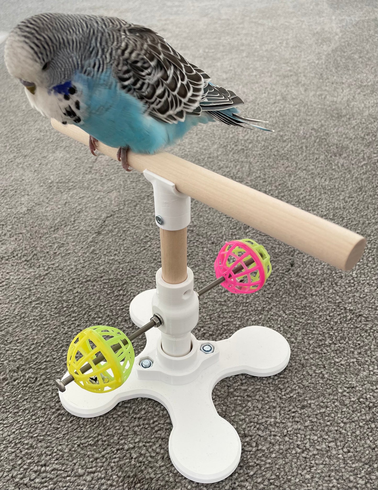 Rotating Bird Perch Stand Toy, For Small To Medium Birds,