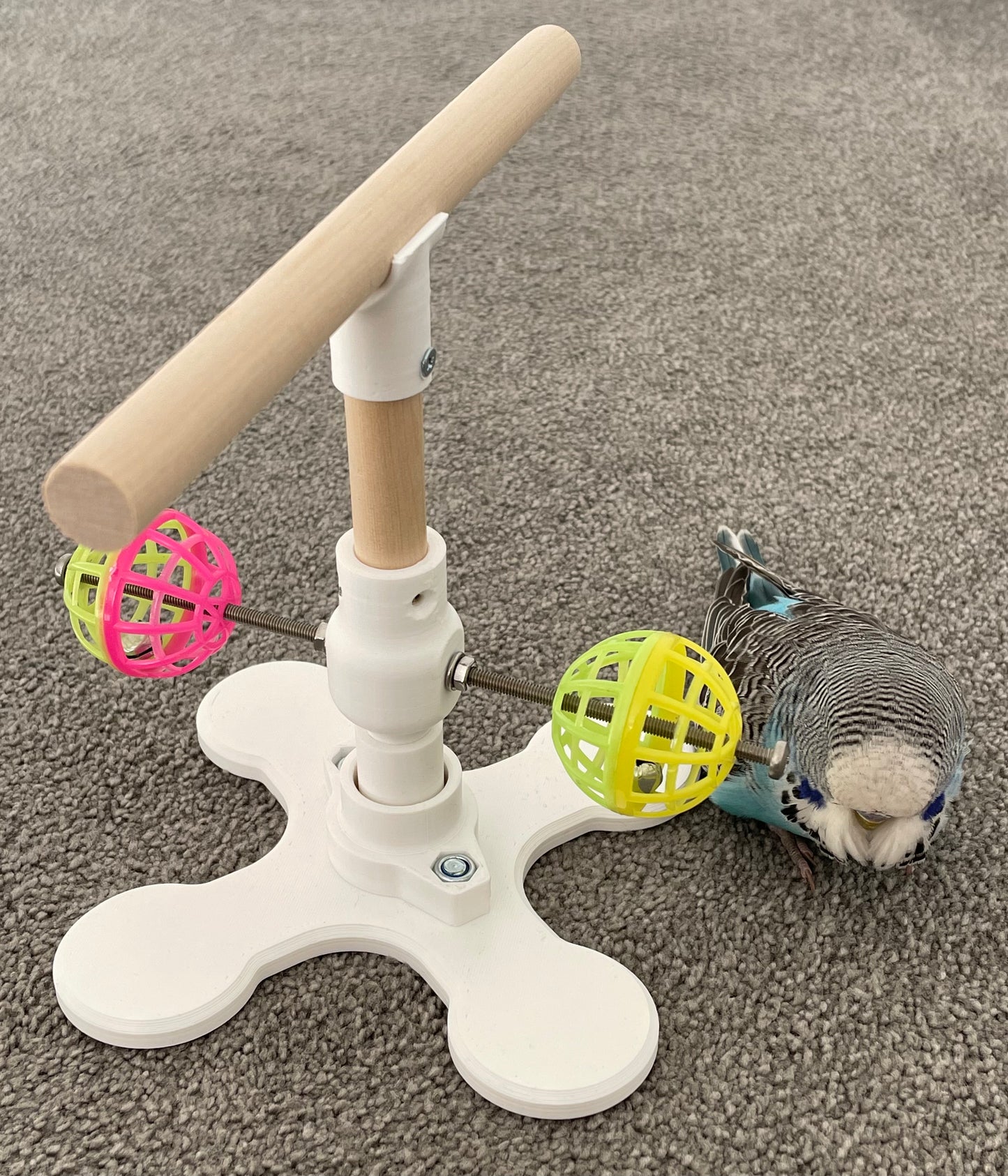 Rotating Bird Perch Stand Toy, For Small To Medium Birds,