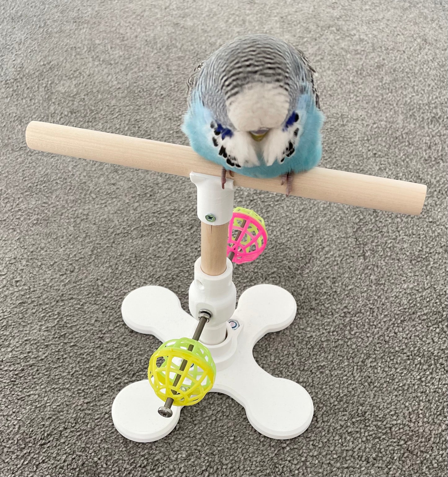 Rotating Bird Perch Stand Toy, For Small To Medium Birds,