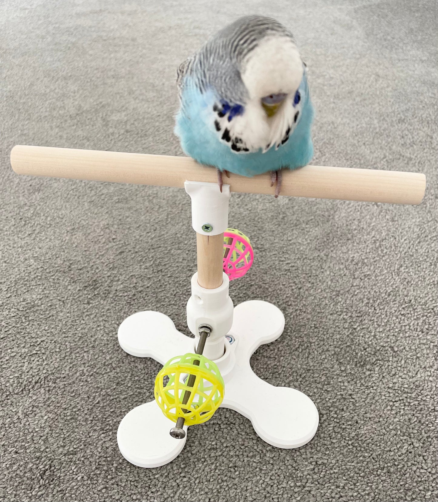 Rotating Bird Perch Stand Toy, For Small To Medium Birds,
