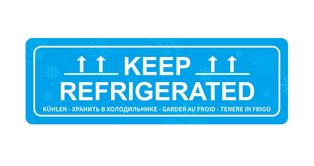 Keep Refrigerated Warning Stickers
