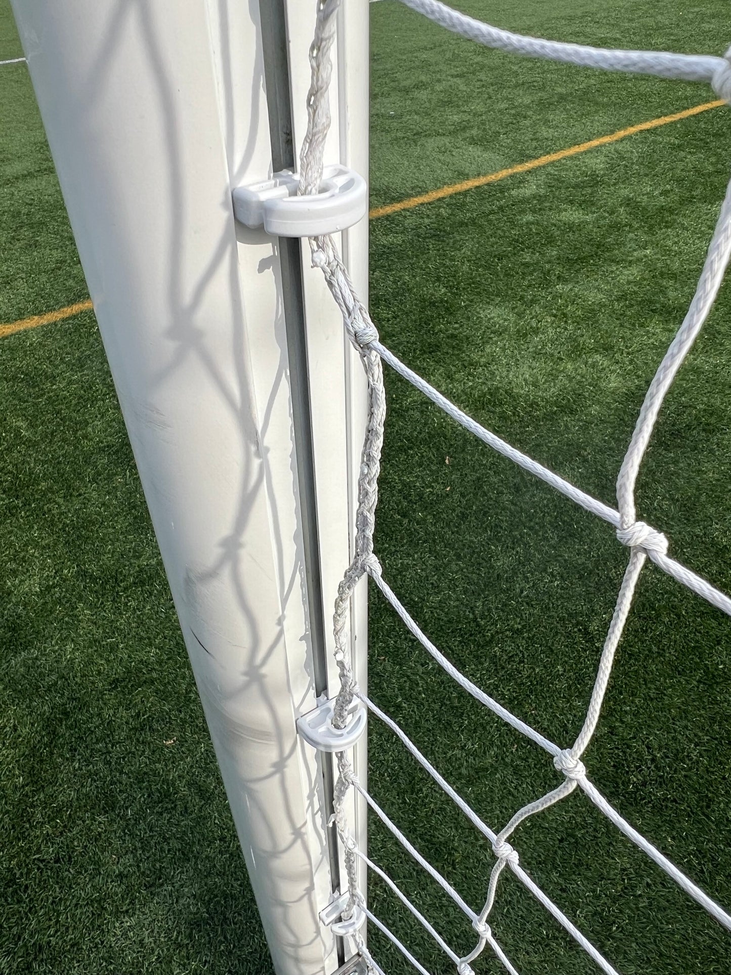 Football Goal Net Hooks, Open Style Net Fixings For Aluminium Football Goals, Twist Fit which can be used two ways (Fits 8mm Channel Gap)