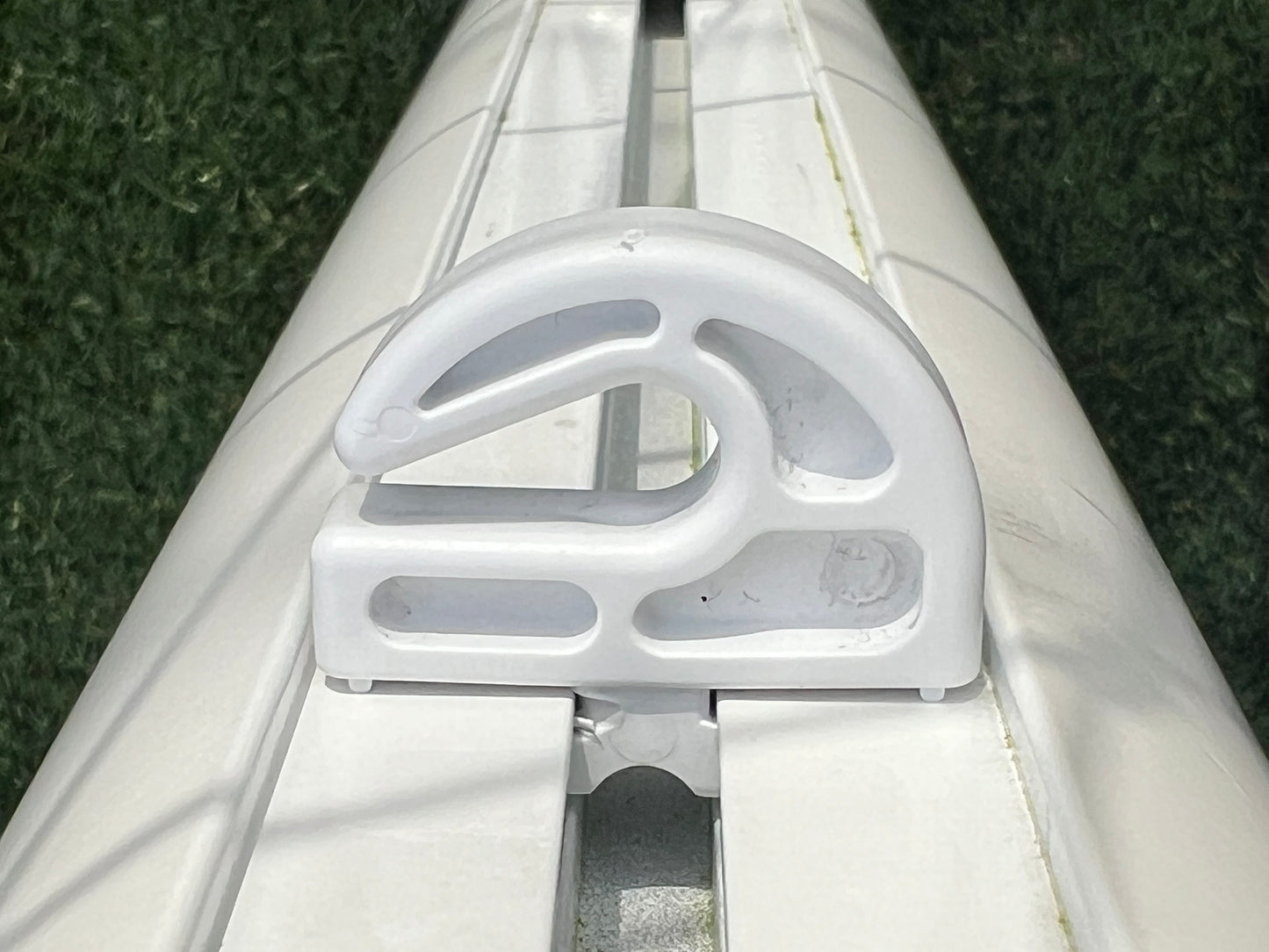 Football Goal Net Hooks, Open Style Net Fixings For Aluminium Football Goals, Twist Fit which can be used two ways (Fits 8mm Channel Gap)