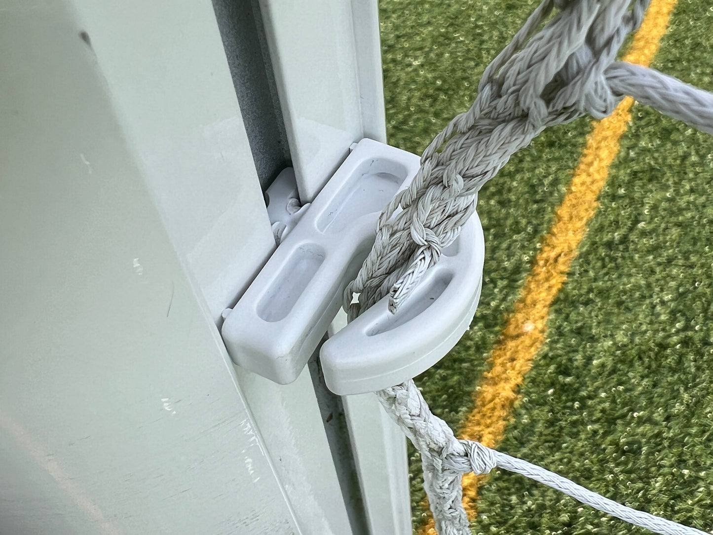 Football Goal Net Hooks, Open Style Net Fixings For Aluminium Football Goals, Twist Fit which can be used two ways (Fits 8mm Channel Gap)