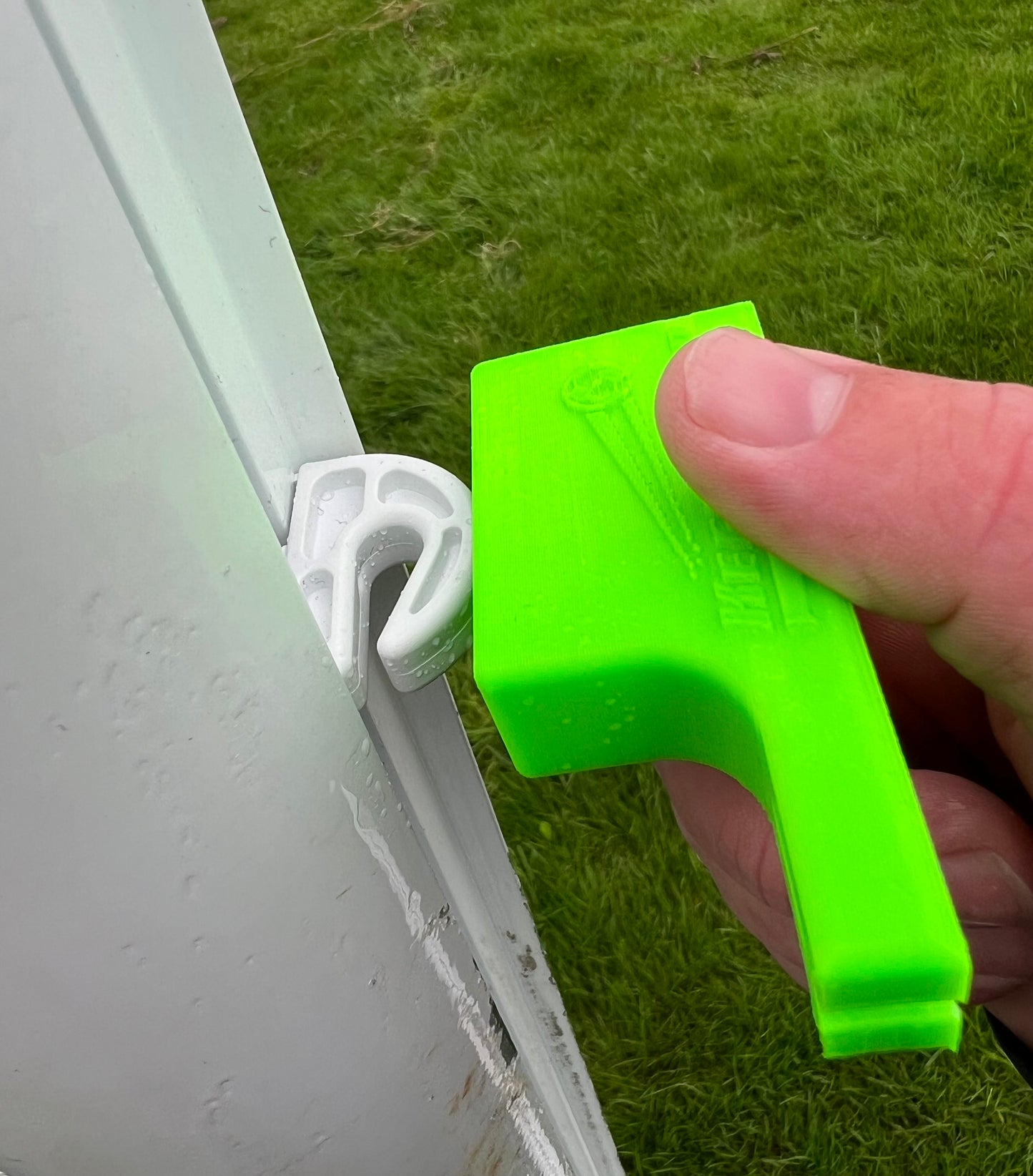 Football Goal Net Hooks, Open Style Net Fixings For Aluminium Football Goals, Twist Fit which can be used two ways (Fits 8mm Channel Gap)