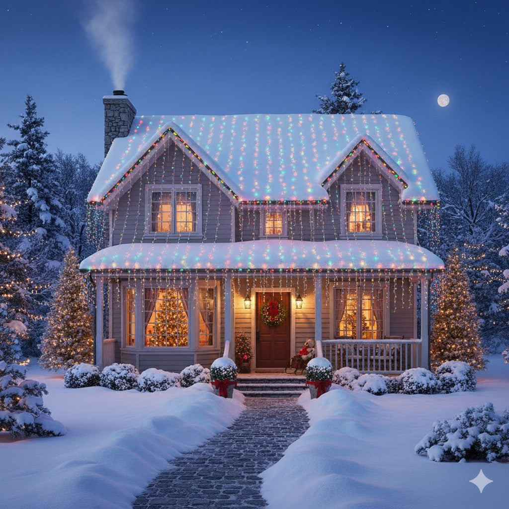 Gutter Hook Clips for Christmas Lights, Reusable Plastic Gutter Hooks for Outdoor Lights, White in Colour