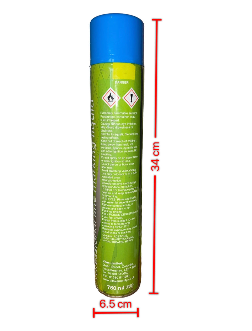 Handheld Line Marking Spray Paint Applicator Tool, For Aerosol Spray Marking Paint, Holds 750ML Aerosol Cans