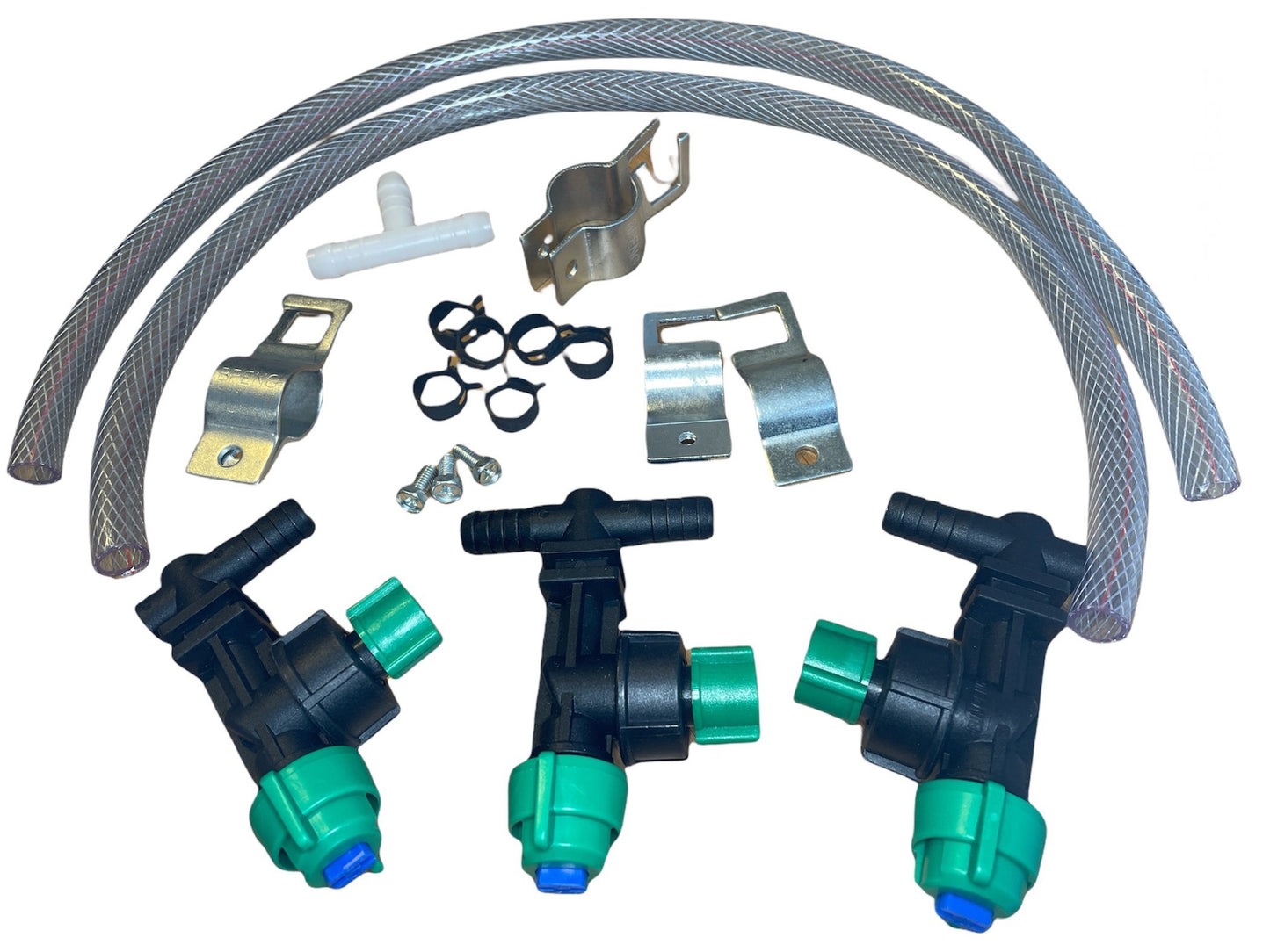 Boom Sprayer Anti Drip Nozzle Housing Set, 3 Spray Nozzles