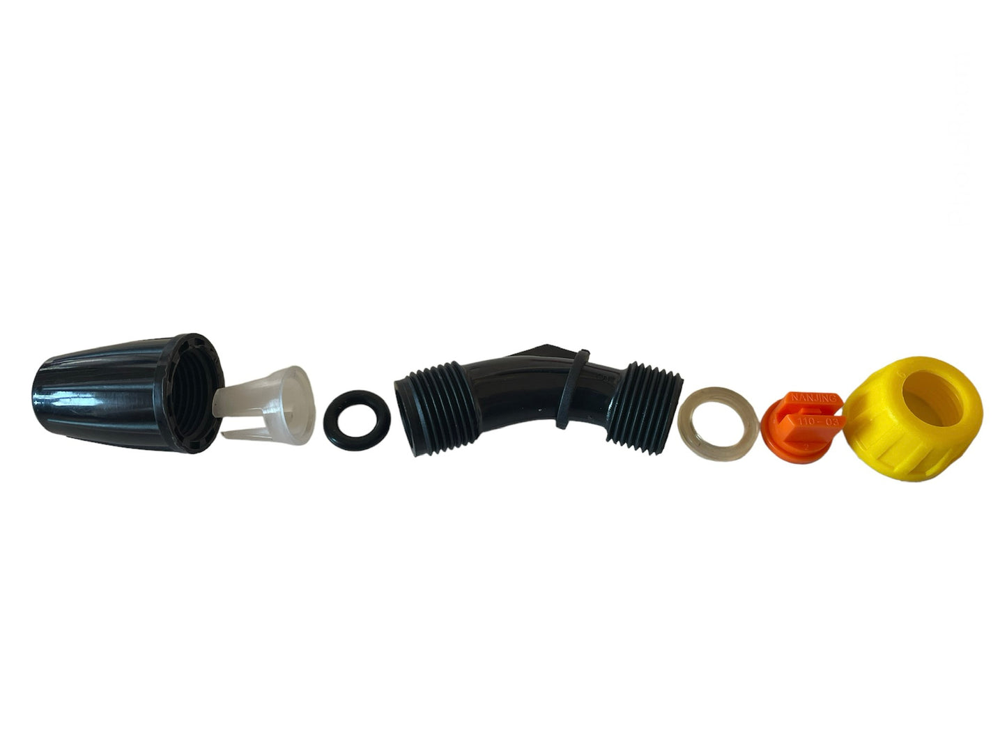 Knapsack Sprayer Nozzle End Fitting Elbow Part, Includes Top Hat Filter and Nozzle