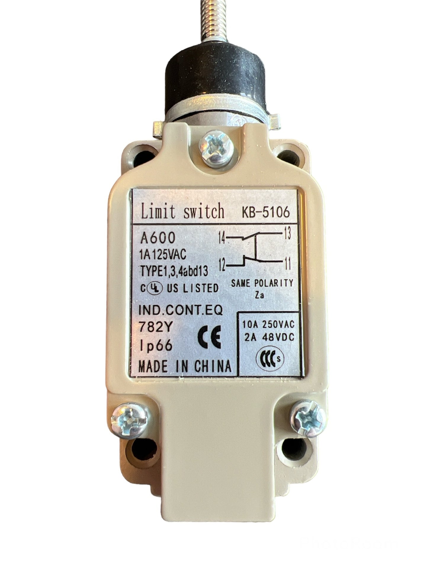 Coil Spring Limit Switch, Part number WLNJ-G-N (Not genuine)