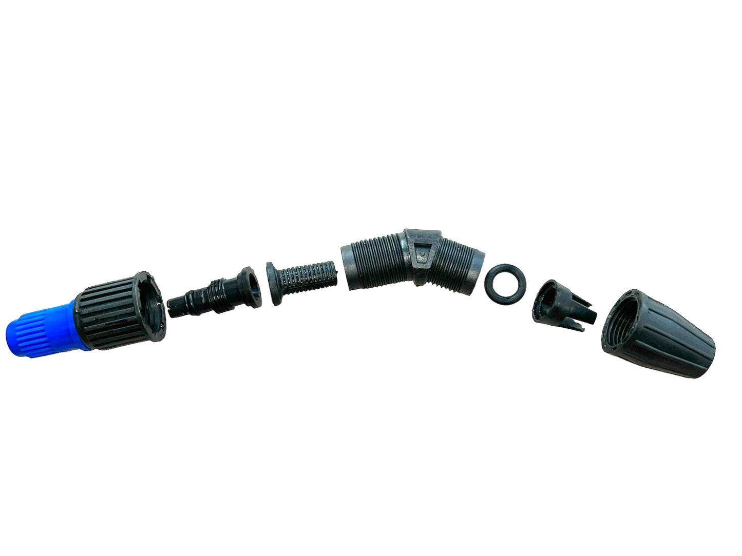 Knapsack Sprayer Hand Lance Elbow Fitting, Fully Adjustable Spray Pattern, Jet to a fine Mist