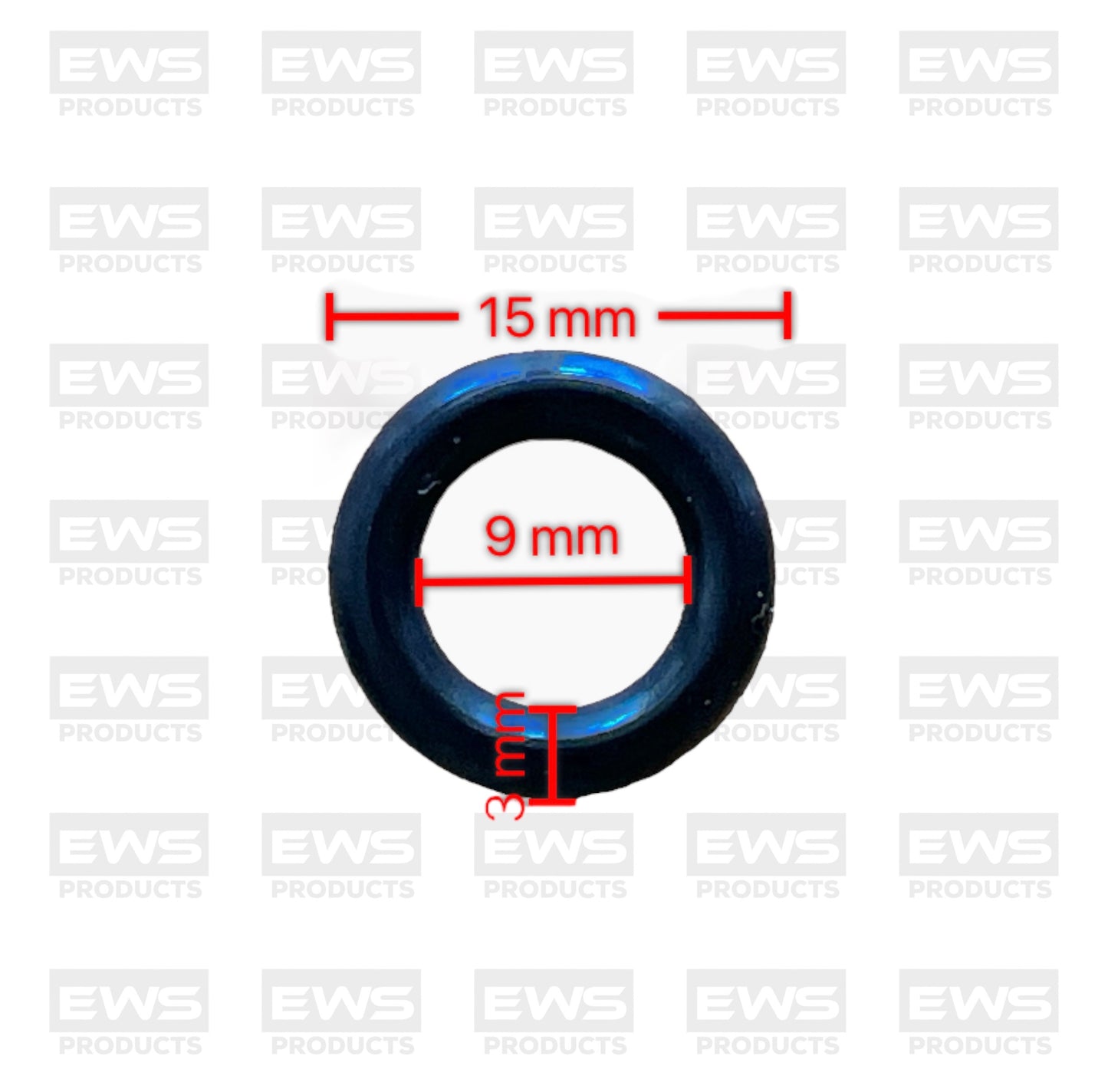 Nitrile Rubber O-Rings 15mm OD 9mm ID 3mm Width