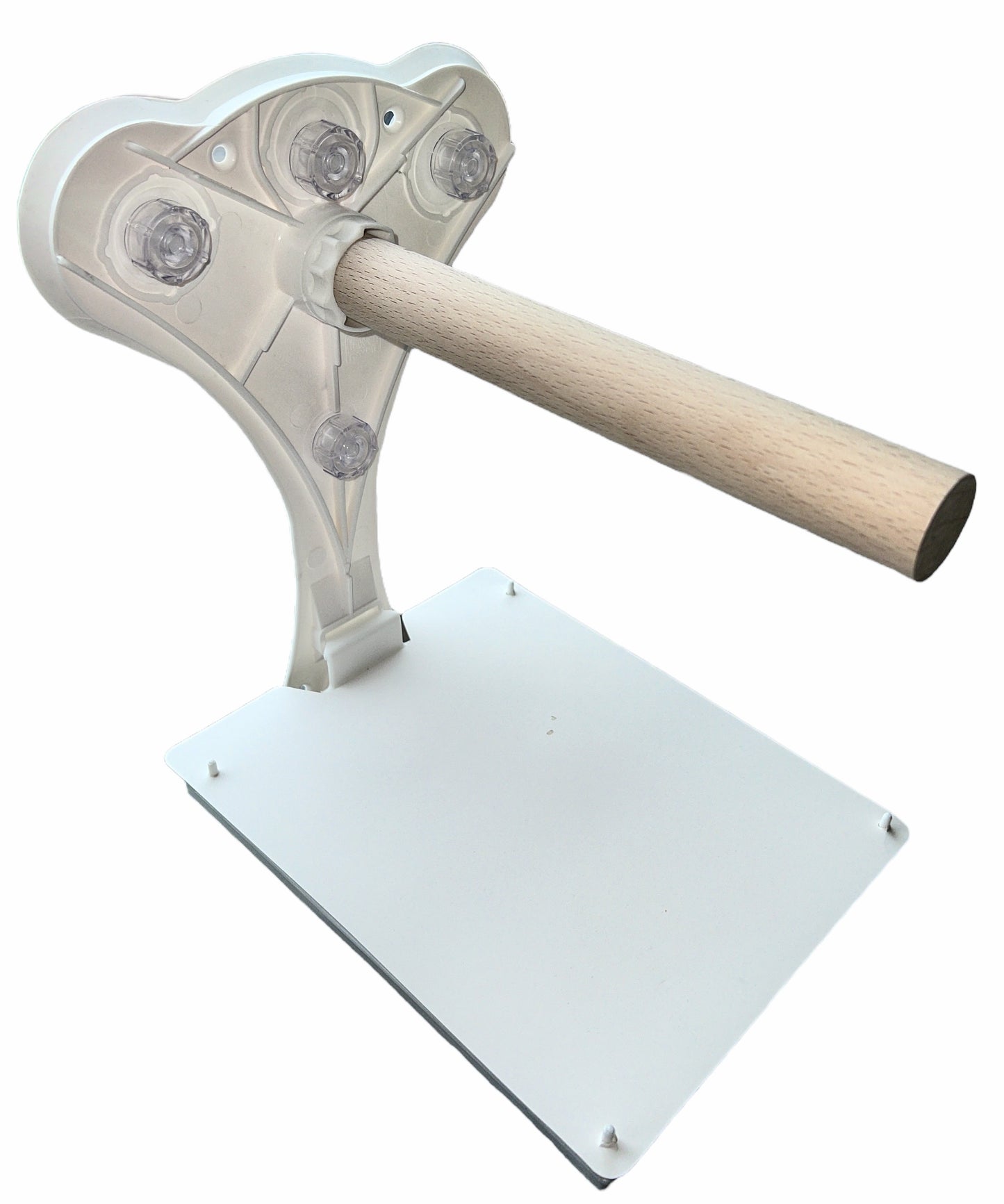 Large Stick On Window Bird Perch With Removable Droppings Tray And Tray Cover, (For Medium - Large Birds)