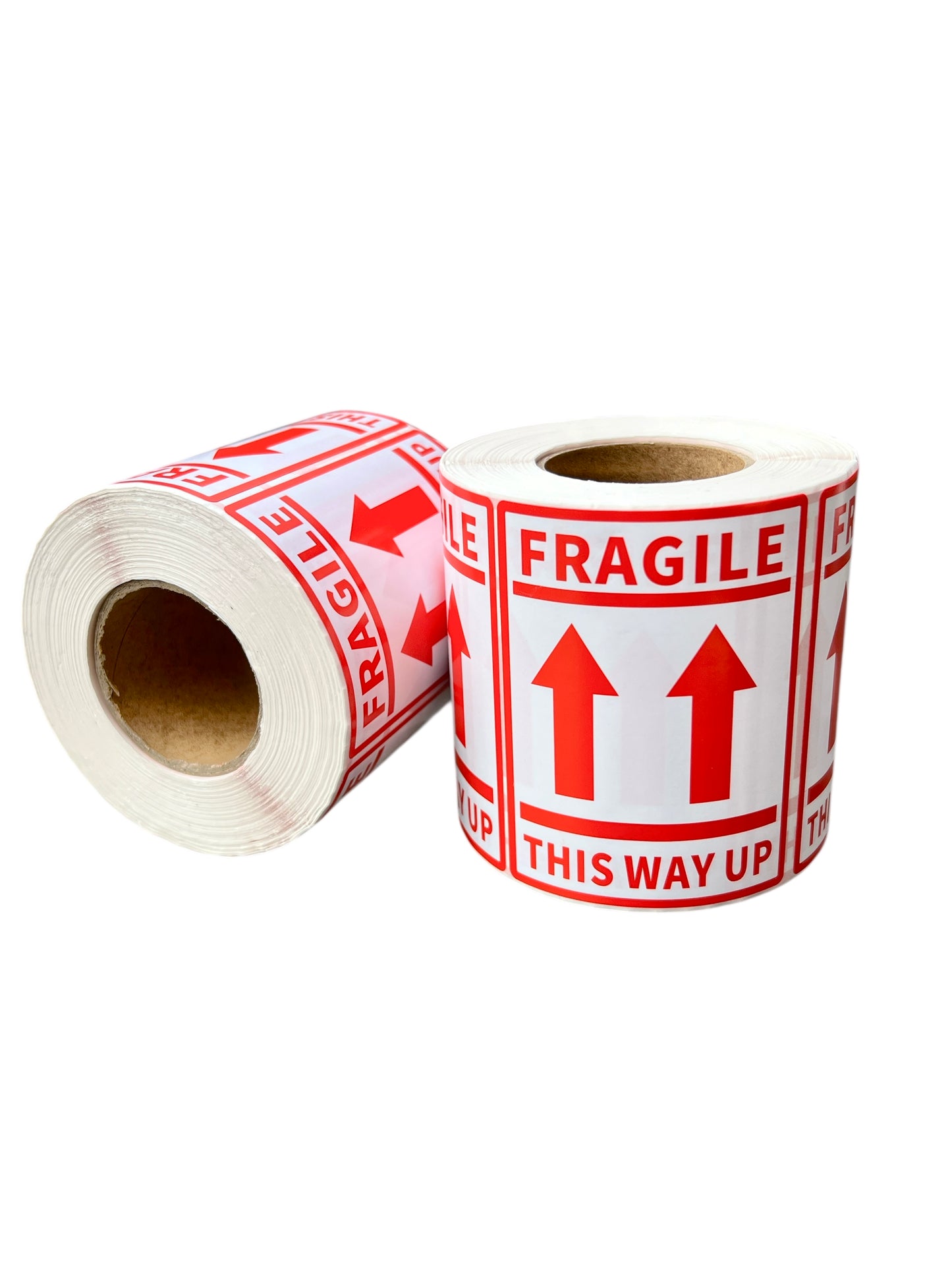 Fragile This Way Up Parcel Labels, Large Size 80mm x 60mm, Self Adhesive Labels, 500 per roll