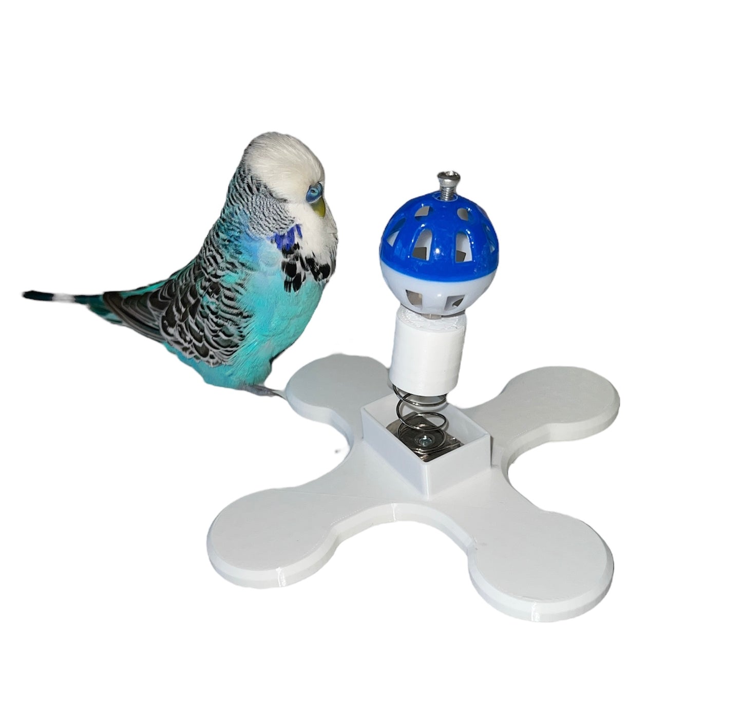 Bird Spring Ball Toy, Rattle Bell Toy For Birds