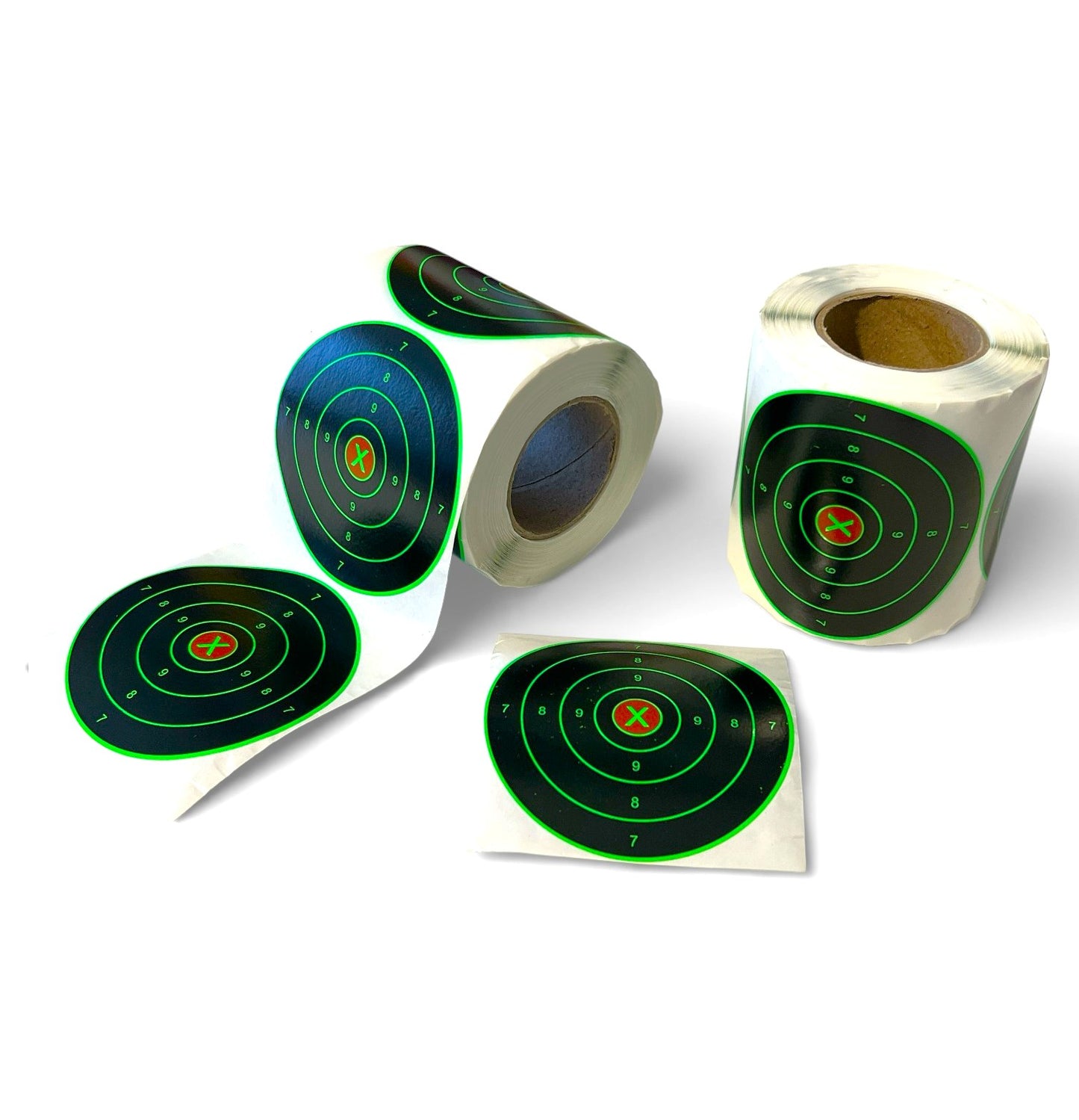 Splatter Shooting Target Stickers, Size 3 inch, 76mm, Reactive Self Adhesive Targets, Colour Splash Type, Hi Viz Colour