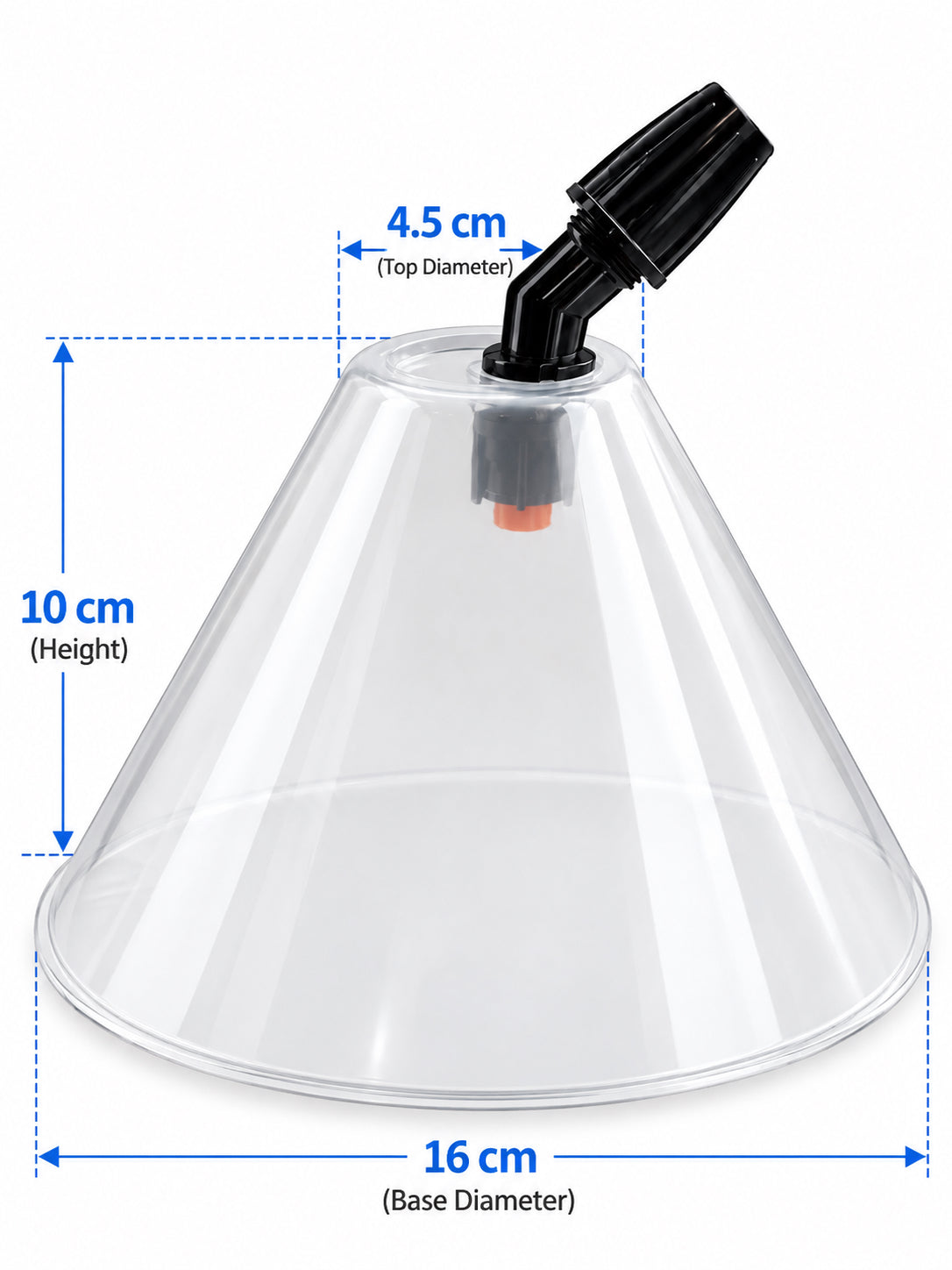 Knapsack Spray Shield, Round Anti Drift Guard, Inc's Hollow Cone & Adjustable Brass Atomising Nozzle for Hand Lance, Spraying Wand