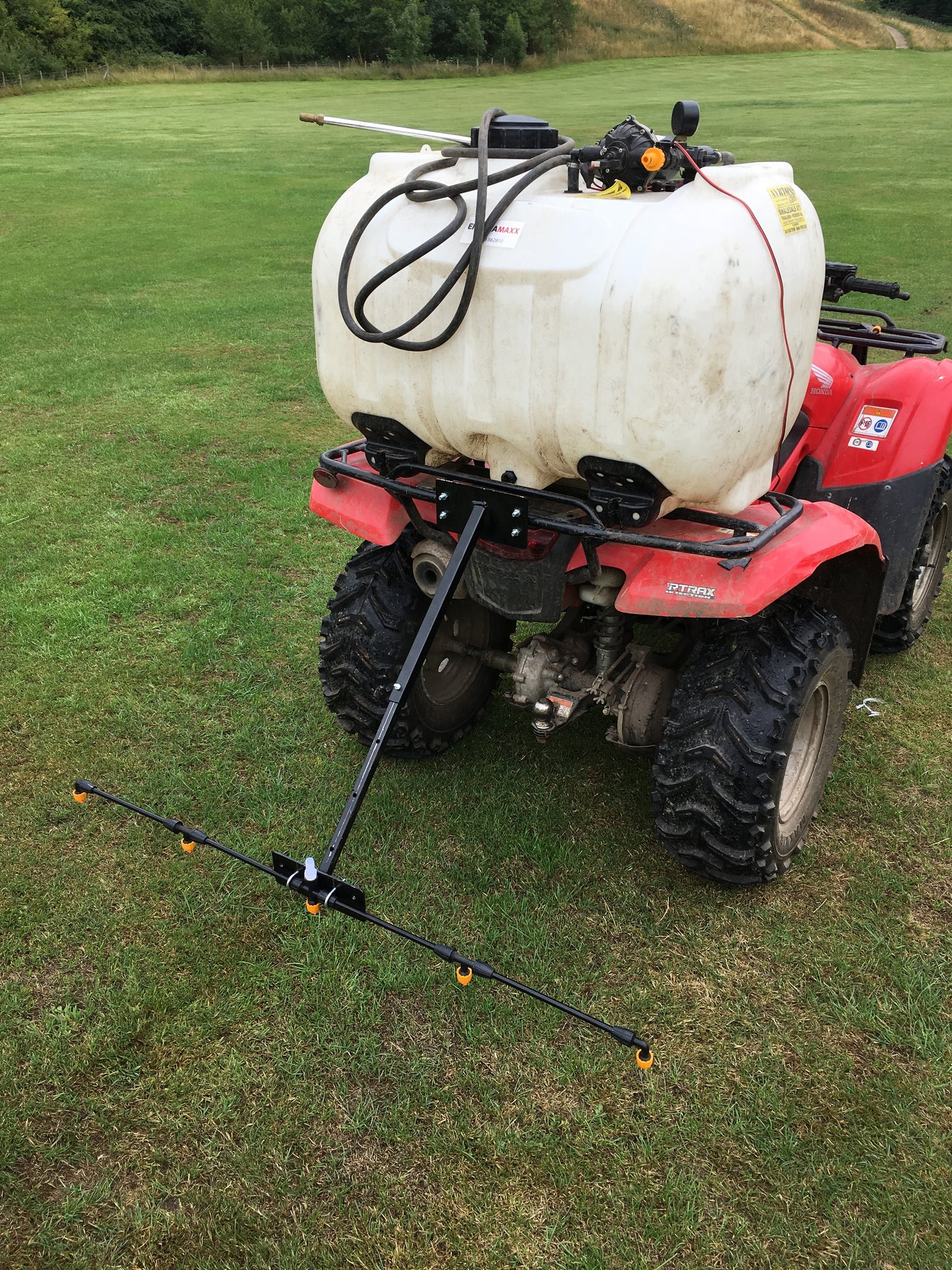 Spray Boom Attachment For ATV Vehicle. Telescopic 5 Nozzles(4ft Wide) For Quad