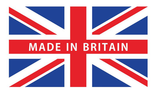 Made in Britain Vinyl Stickers, Union Jack Flag Labels, British Made Decals, Size 60mm x 35mm, Great Britain Tags, Manufactured in England