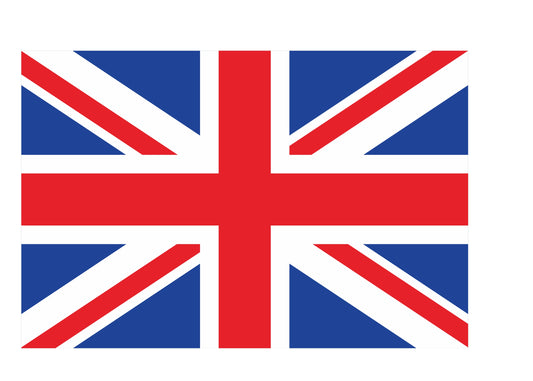 Union Jack Flag Decal Sticker's, Great Britain, United Kingdom Flag, 180mm x 120mm, Self-Adhesive Vinyl Stickers