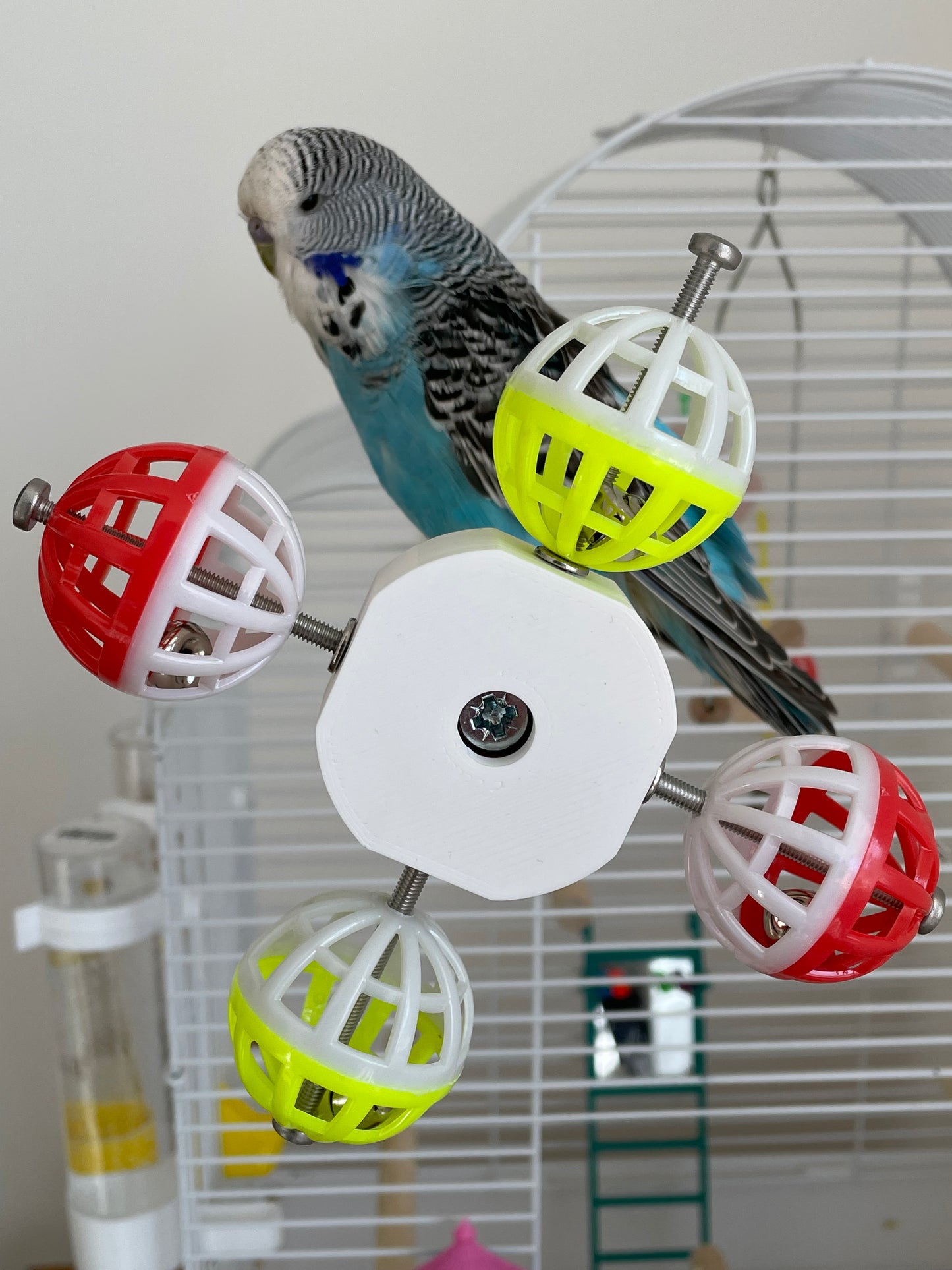 Rotating Bird Perch Toy, For Small - Medium Size Birds