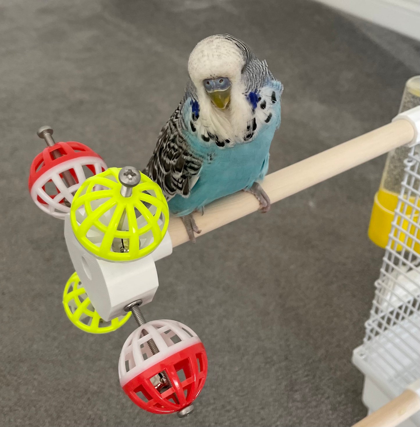 Rotating Bird Perch Toy, For Small - Medium Size Birds