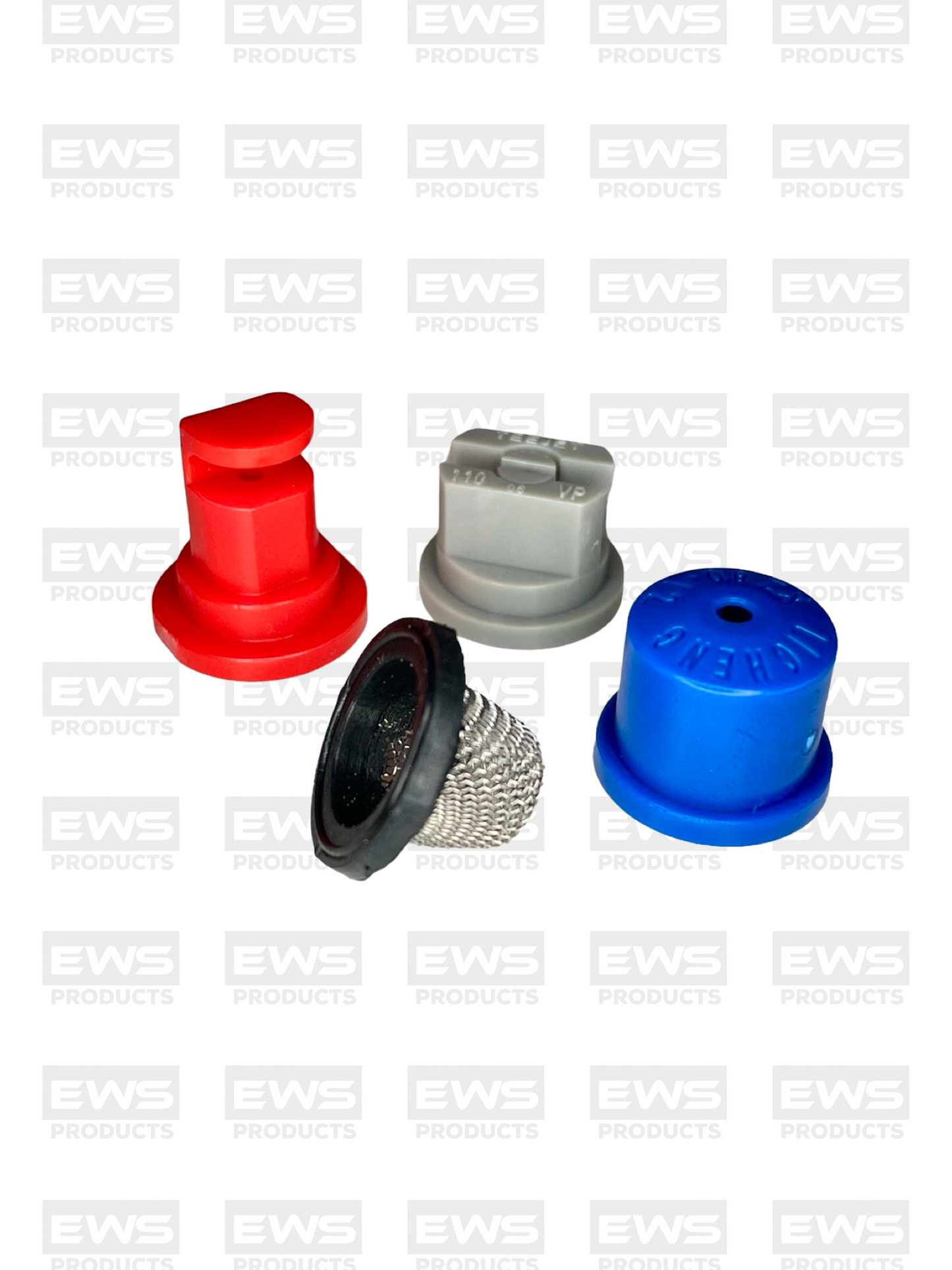 Spraying Nozzle Set, Inc's Cup Filter, Flat Fan, Hollow Cone and Anvil Nozzles