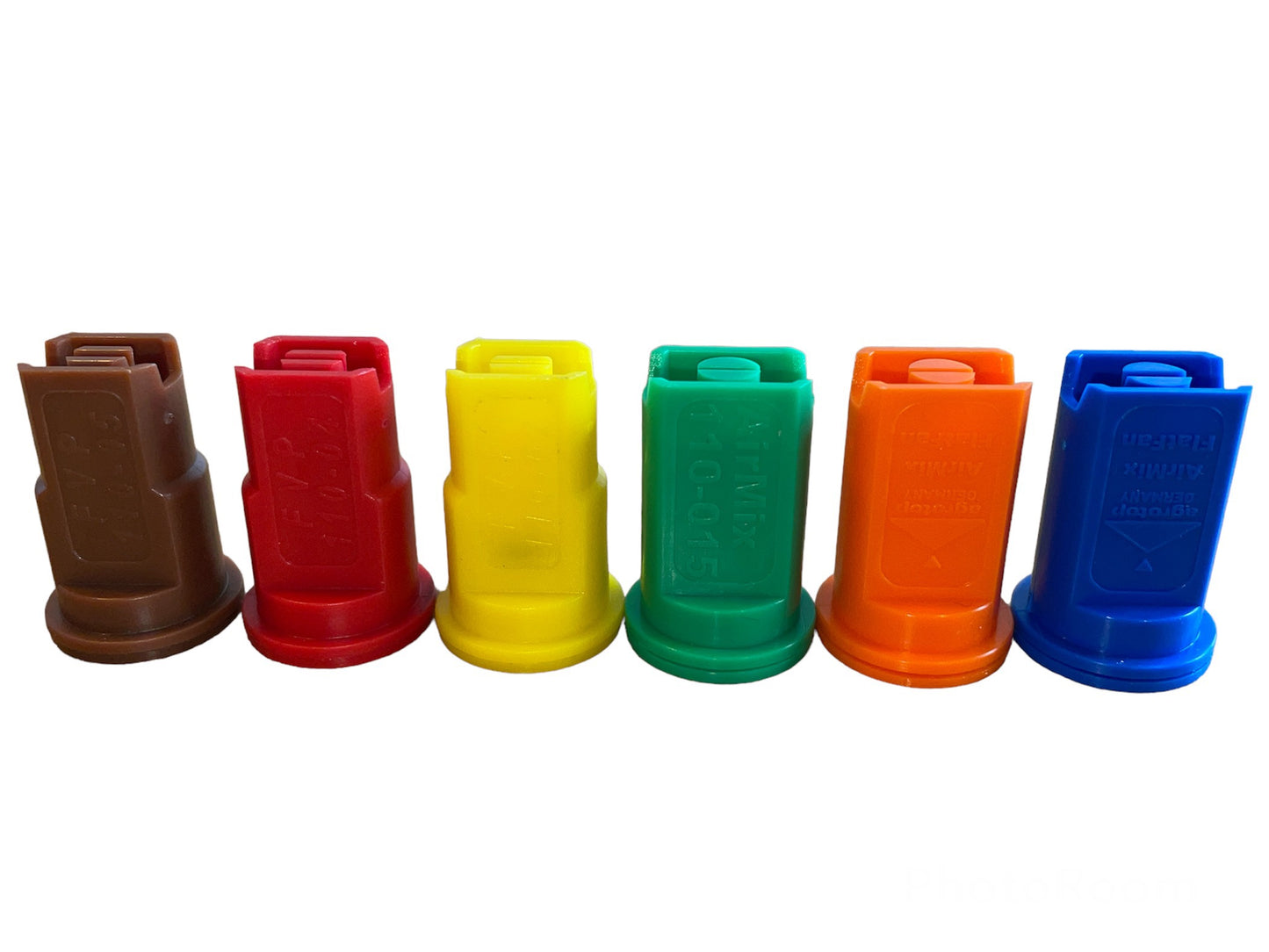 Air Induction Anti Drift Bubble jet Spraying Nozzles for Knapsack Sprayer - Hand Lance - Spraying Booms, 6 Nozzles You Choose