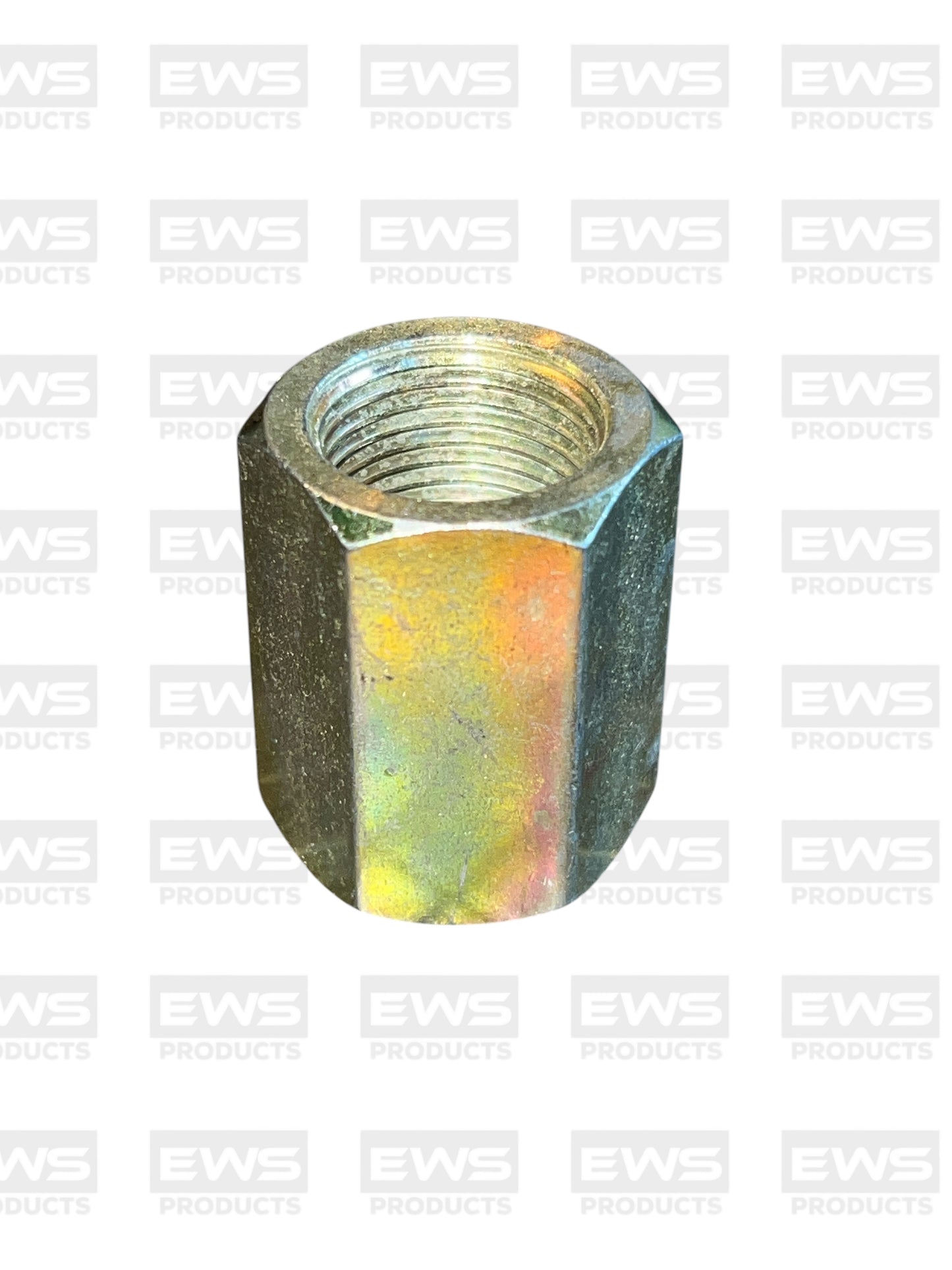 Equal Hexagon Connector Fitting, Mild Steel Zinc Plated, Female/Female, Metric M18X1.5MM