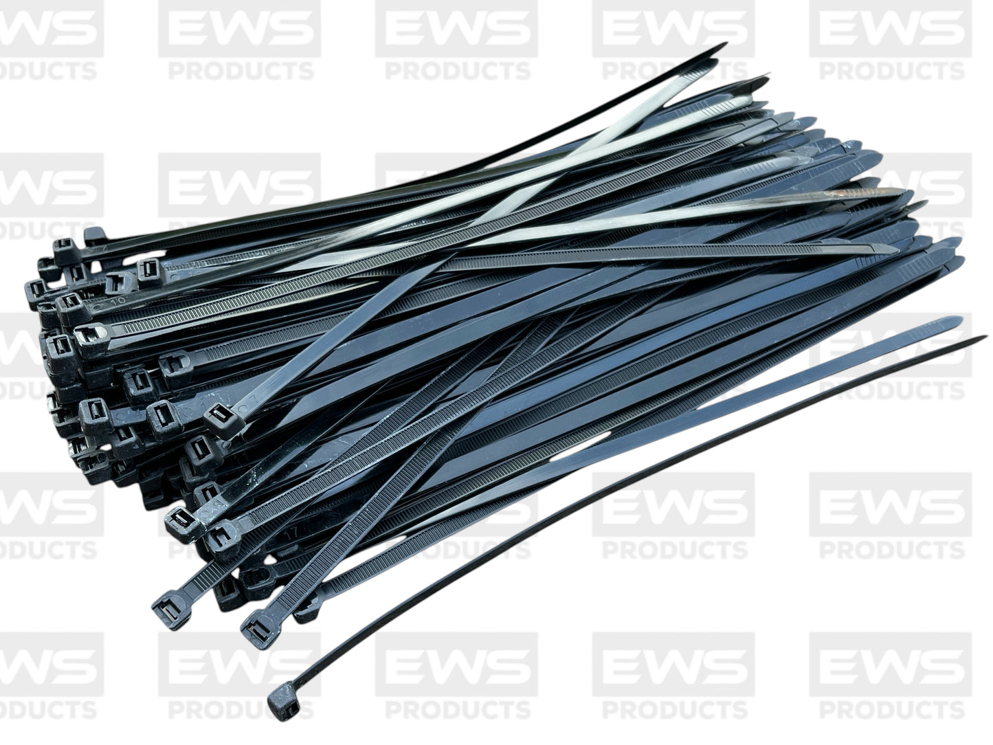 Cable Ties, Zip Ties, Heavy Duty for Indoor And Outdoor Use, 7.6mm Size, Black, Various Size Lengths Available