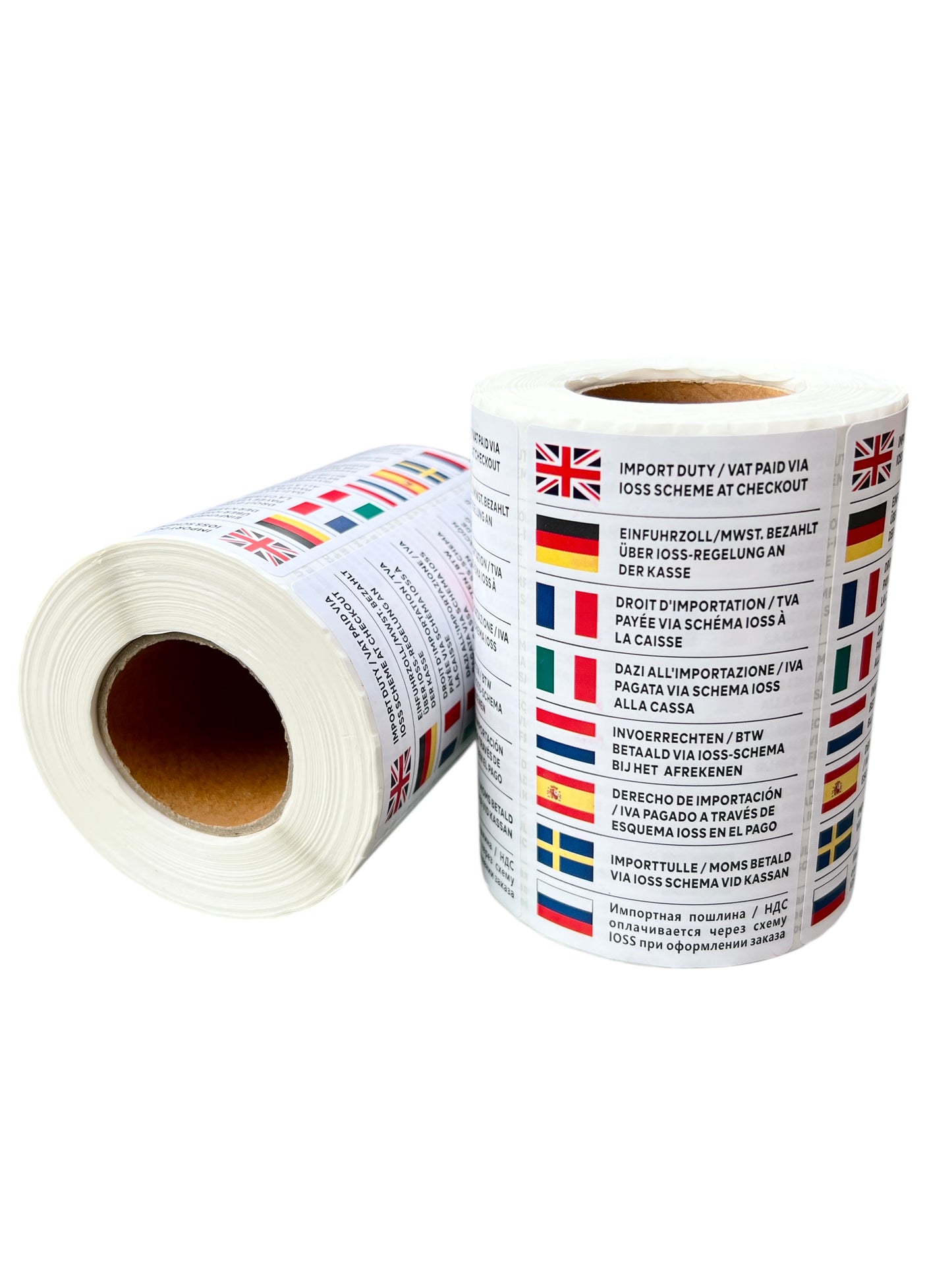IOSS One Stop Shop Scheme Shipping Labels, Translated Information for Customs Staff, 500 Per Roll