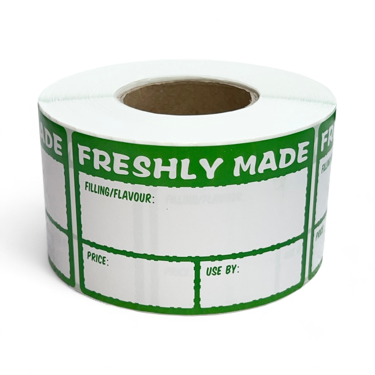 Freshly Made Food Labels for Sandwich's and Fresh Food, Size 75mm x 50mm, Easy to Write On