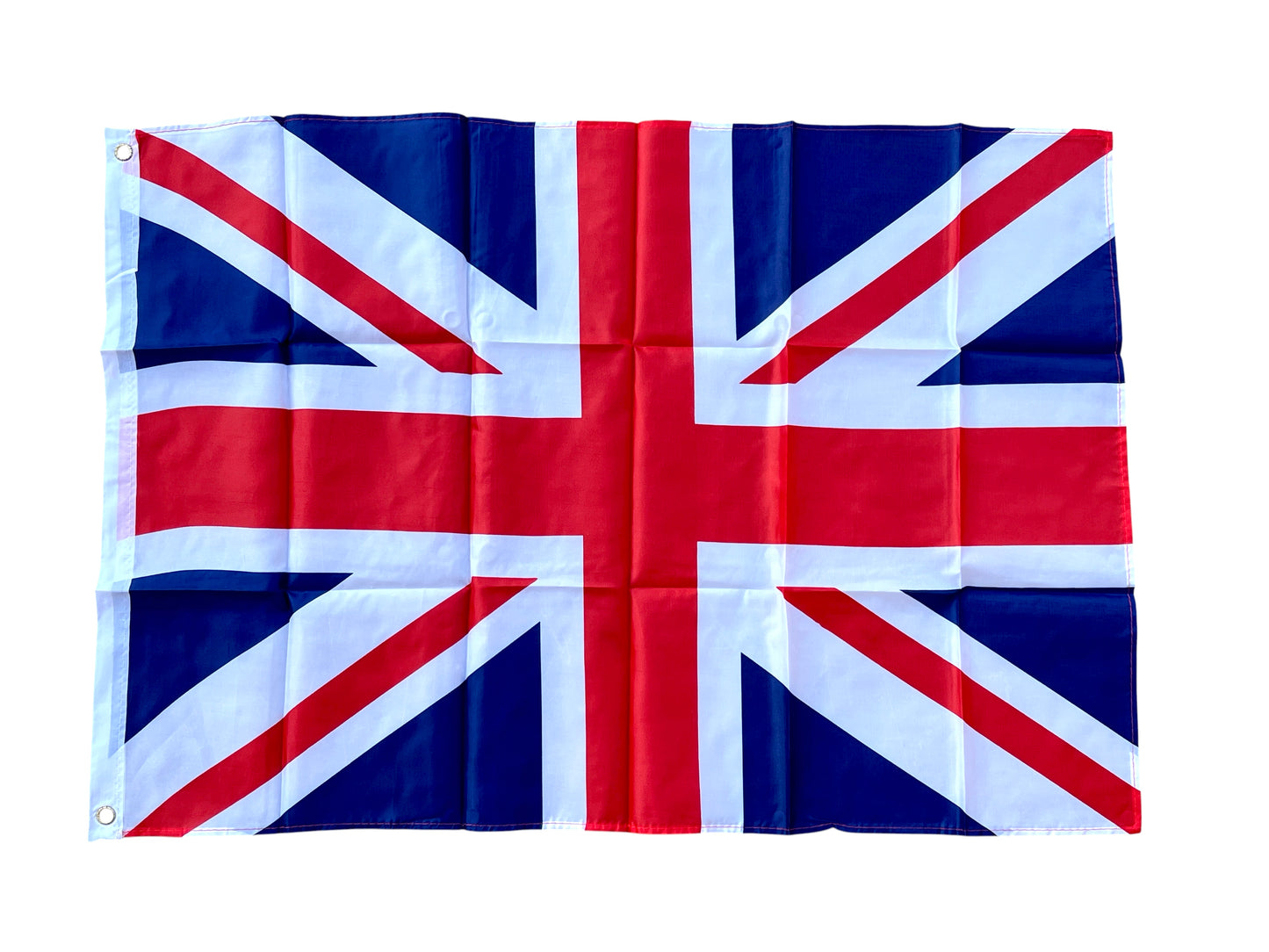 Union Jack flag on a white background