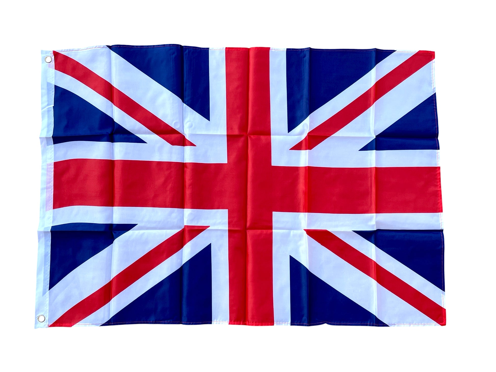 Union Jack flag on a white background