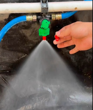 Hollow Cone Fine Mist Sprayer Nozzles, Pack of 4, 80 Degree Spray Angle, Atomizing Spraying Nozzles