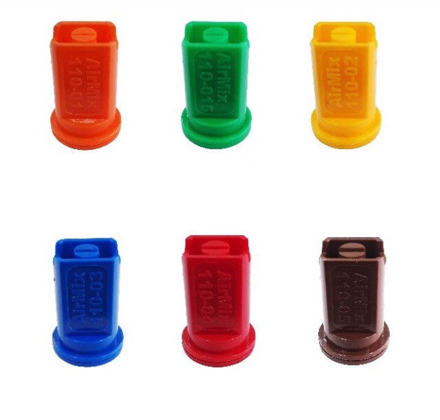 Air Induction Anti Drift Bubble jet Spraying Nozzles for Knapsack Sprayer - Hand Lance - Spraying Booms, 6 Nozzles You Choose