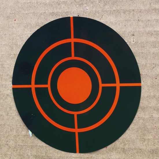 video of splatter style target being shot